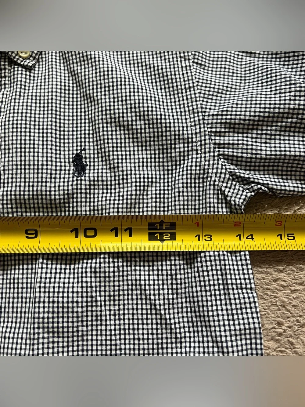Ralph Lauren Gingham Check Plaid Button Down Shirt Preppy Cotton Kids Sz 5